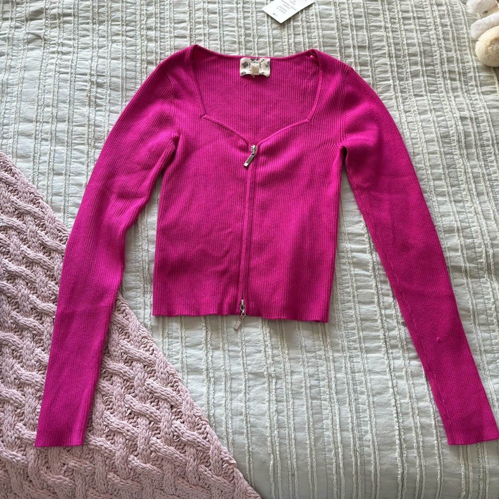 Hippie Rose Zip up top